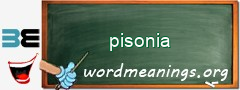 WordMeaning blackboard for pisonia